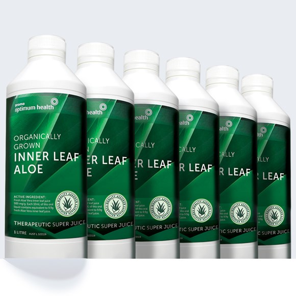 1L x 6 Organically Grown Inner Leaf Aloe Juice